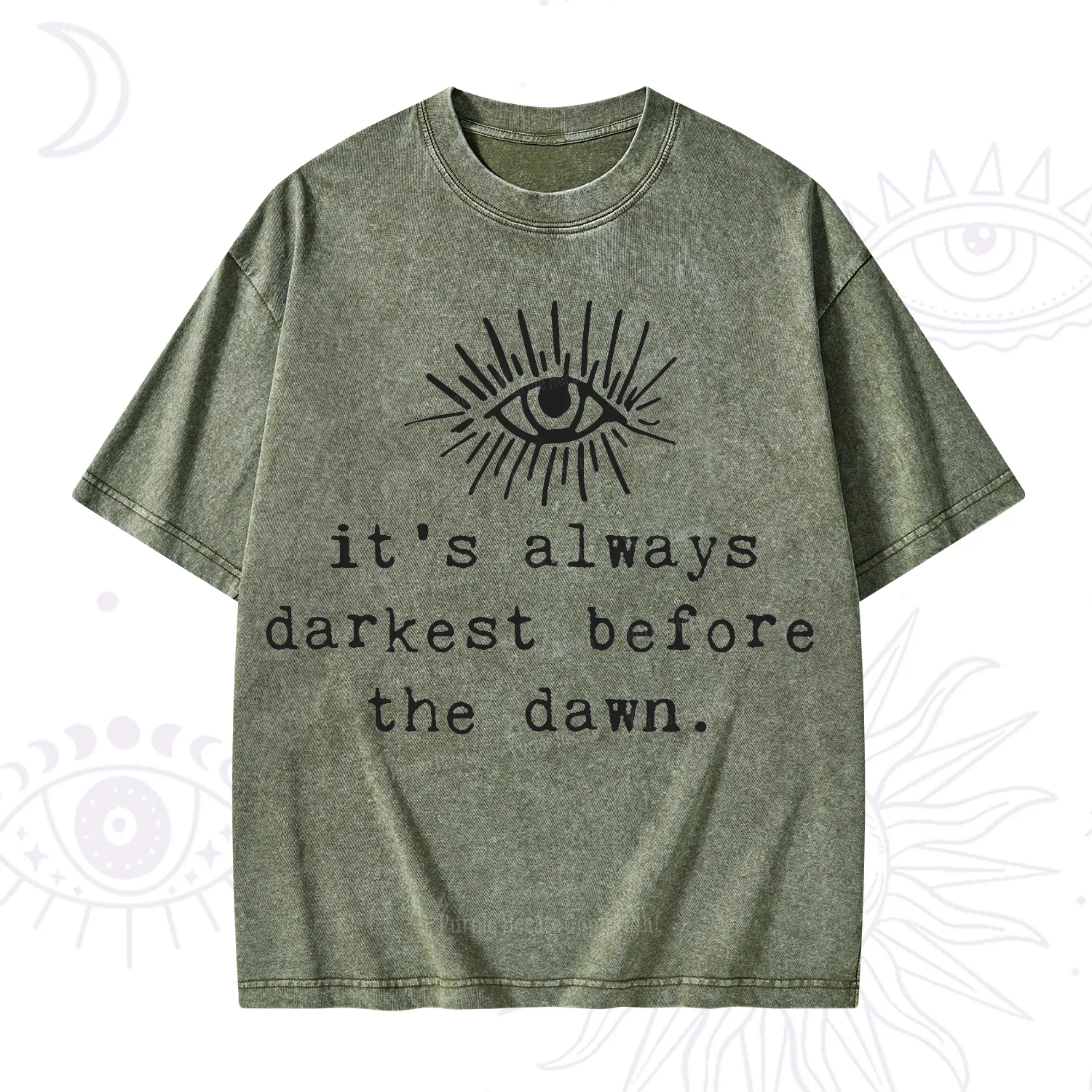 Purplehecate It's Always Darkest Before Dawn Washed T-Shirt
