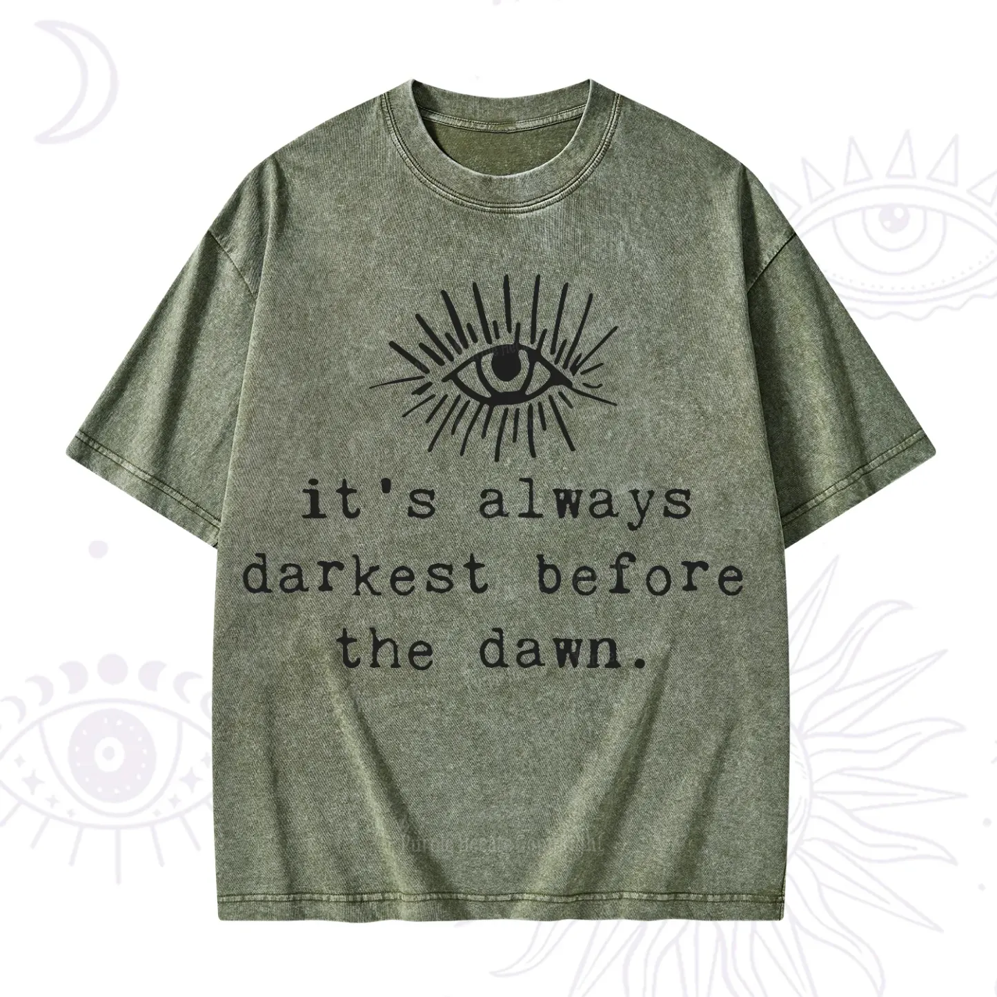 Purplehecate It's Always Darkest Before Dawn Washed T-Shirt