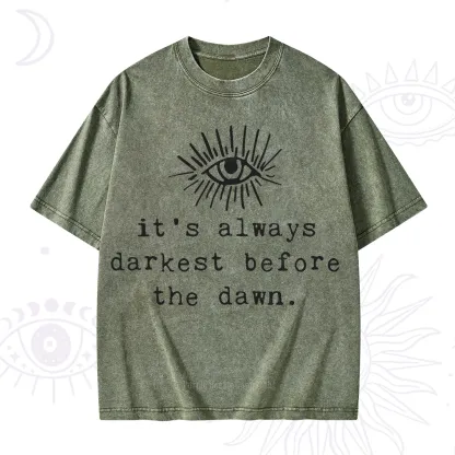 Purplehecate It's Always Darkest Before Dawn Washed T-Shirt