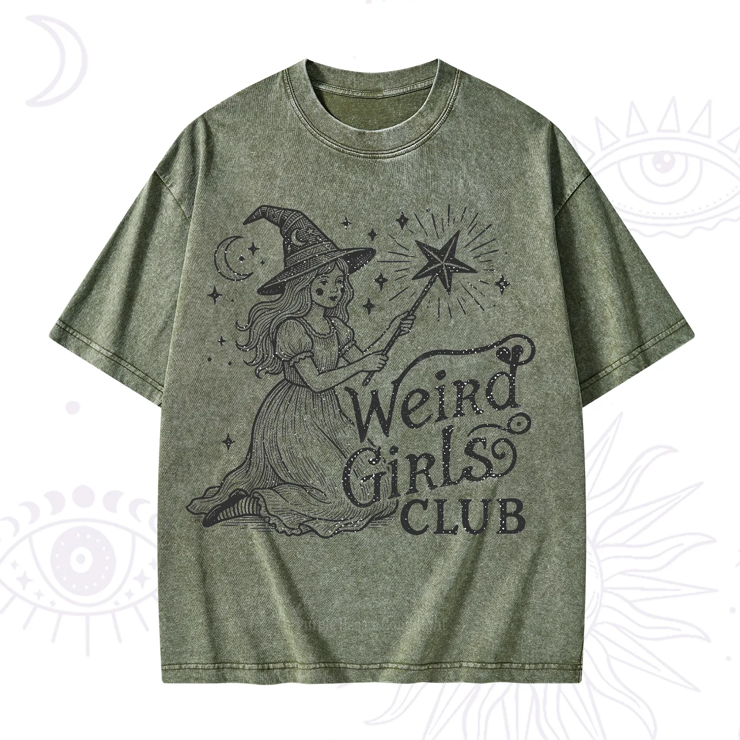 Purplehecate Weird Girls Club Washed T-Shirt