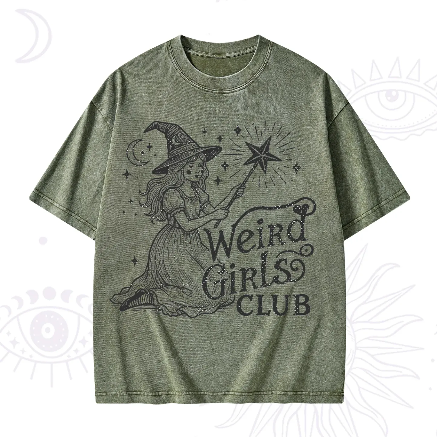 Purplehecate Weird Girls Club Washed T-Shirt