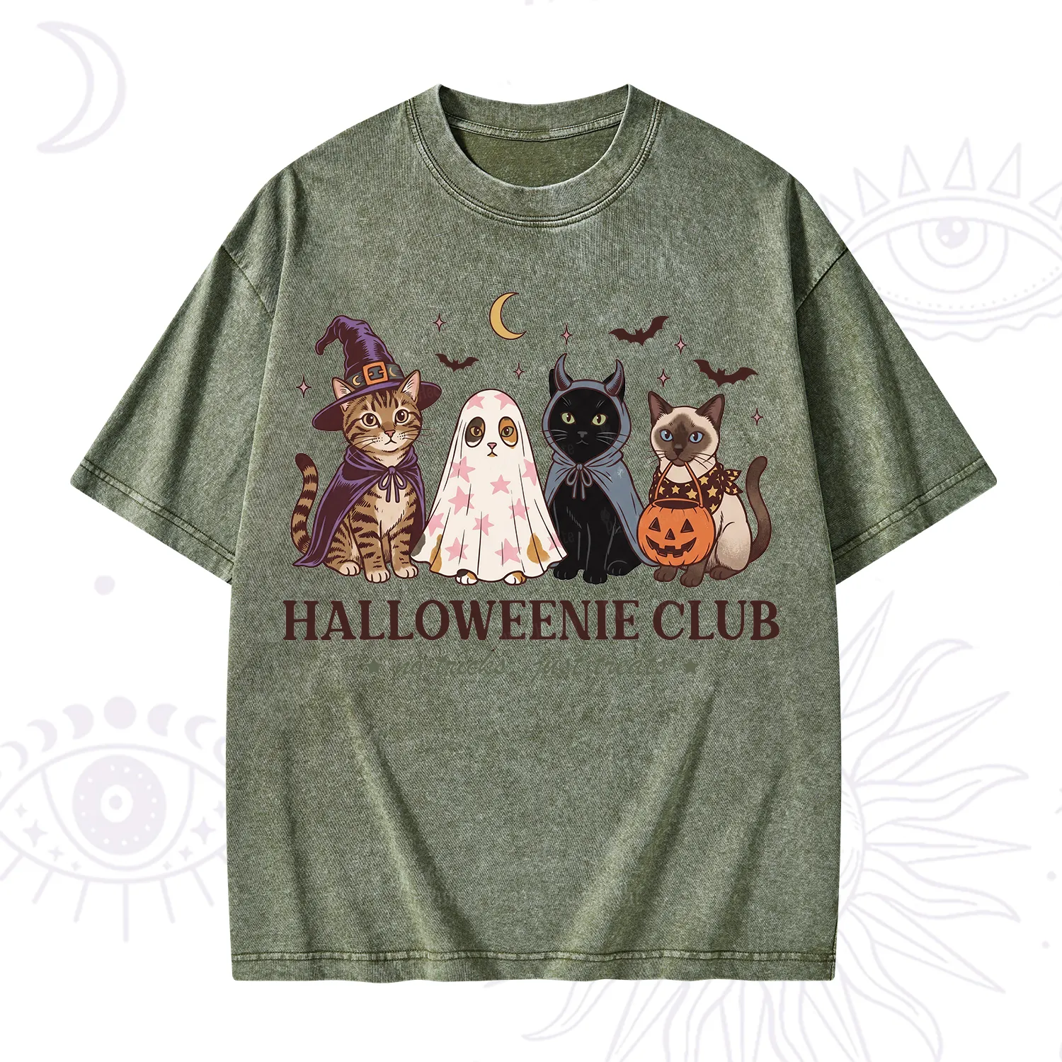 Purplehecate Halloweenie Club Washed T-Shirt