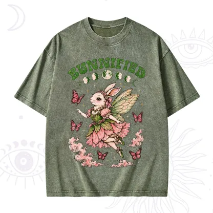 Purplehecate Bunnified Fairy Bunny Washed T-Shirt