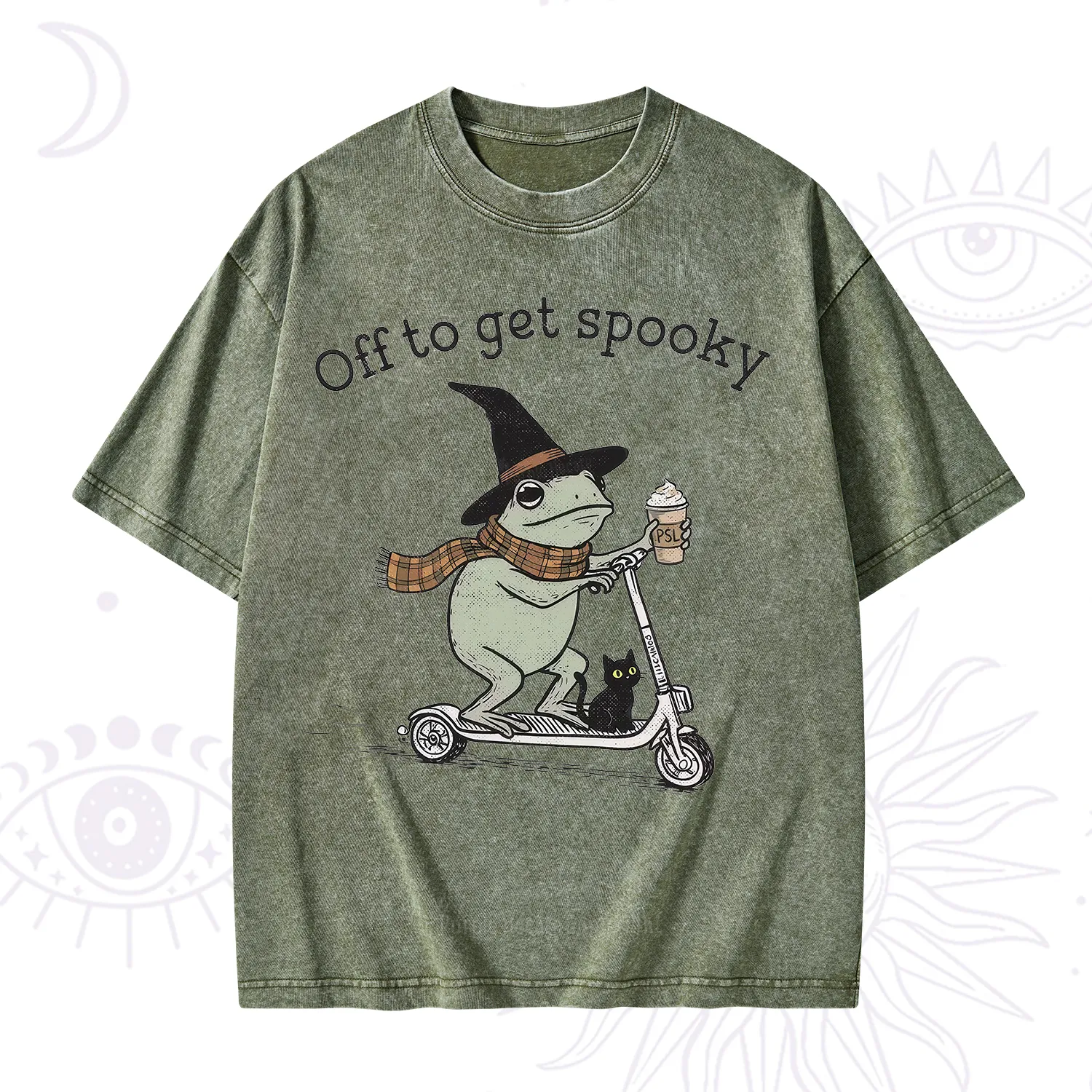 Purplehecate Off to get Spooky Halloween Forg Washed T-Shirt