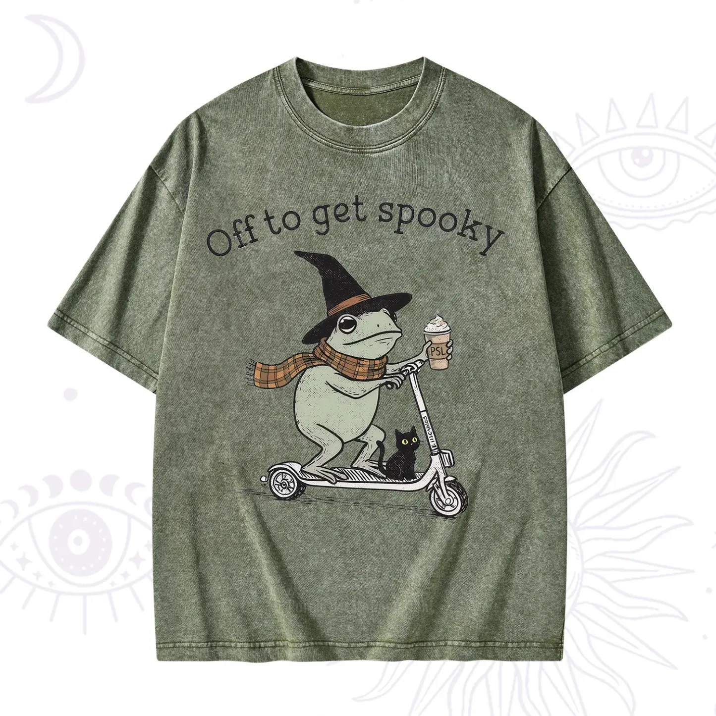 Purplehecate Off to get Spooky Halloween Forg Washed T-Shirt