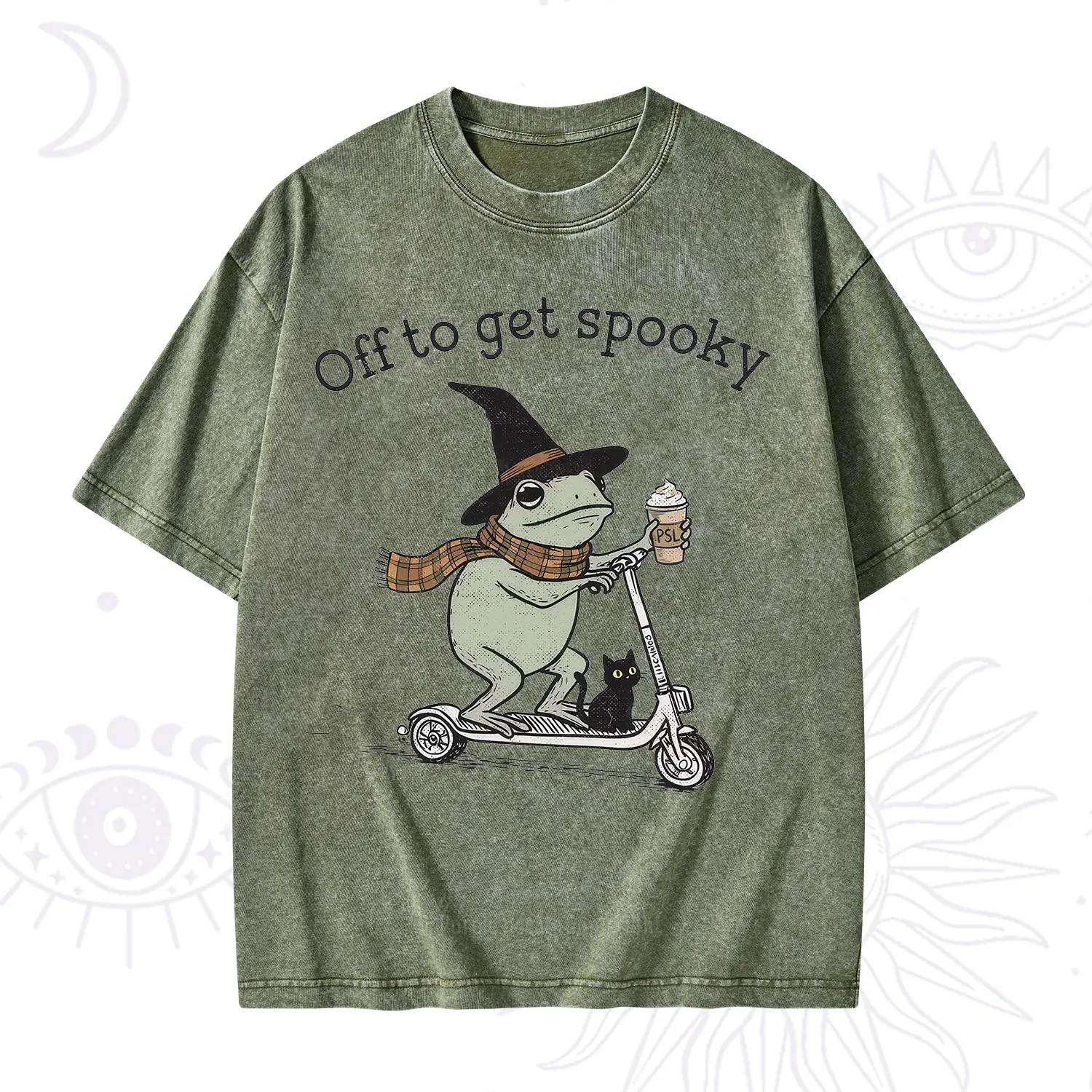 Purplehecate Off to get Spooky Halloween Forg Washed T-Shirt