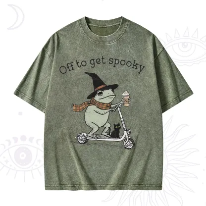 Purplehecate Off to get Spooky Halloween Forg Washed T-Shirt
