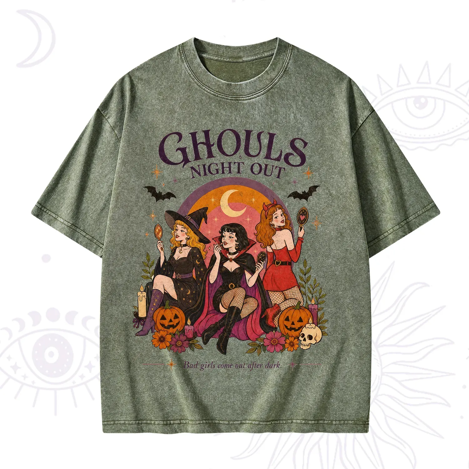 Purplehecate Ghouls Night Out Washed T-Shirt