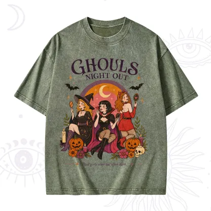 Purplehecate Ghouls Night Out Washed T-Shirt