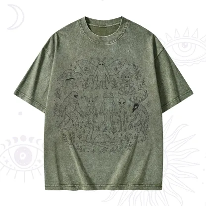 Purplehecate Respect the Locals Cryptid Washed T-Shirt