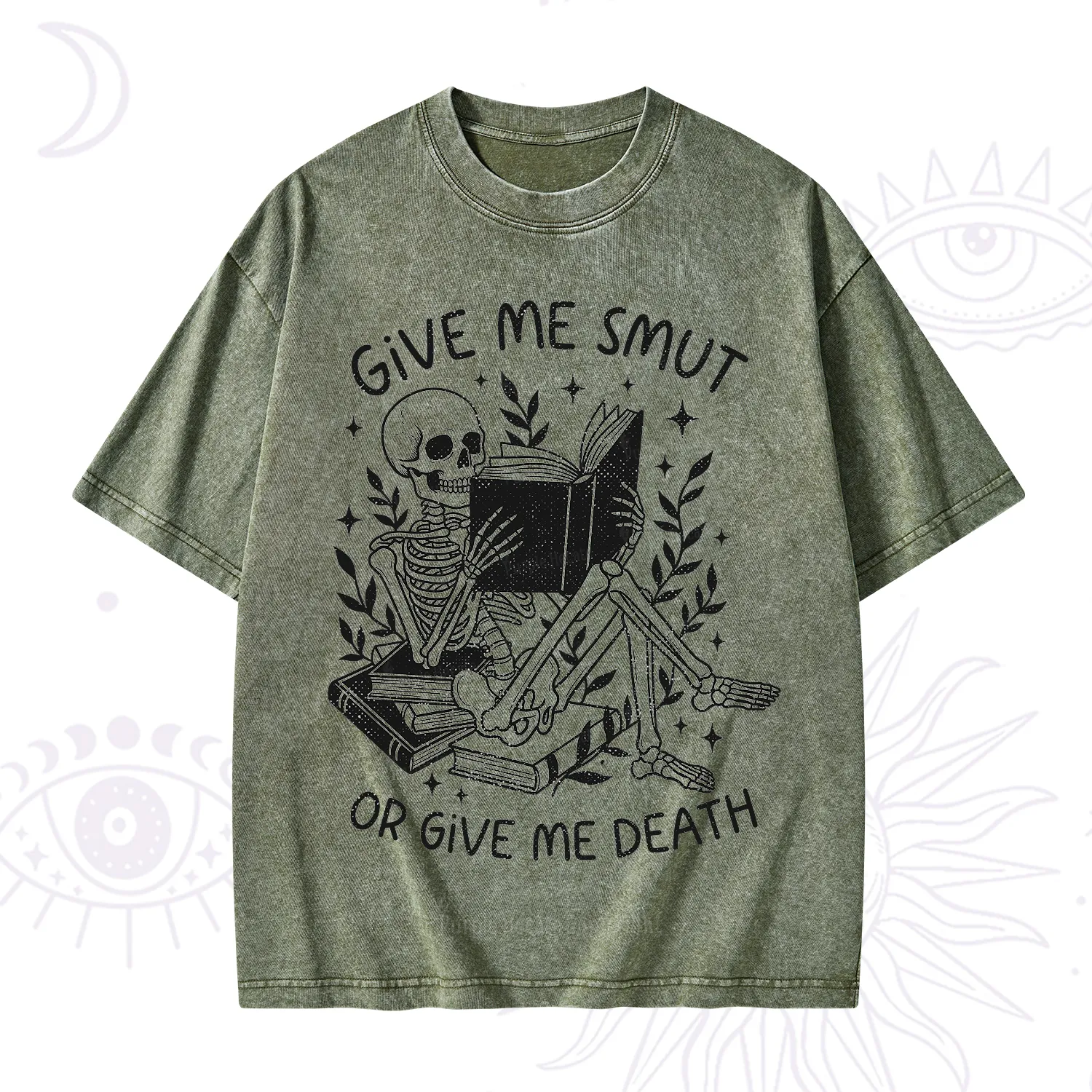 Purplehecate Give Me Smut Or Give Me Death Washed T-Shirt