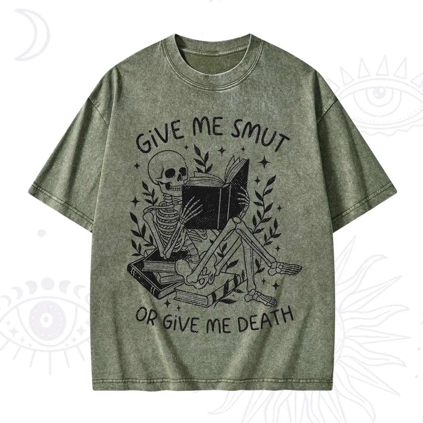 Purplehecate Give Me Smut Or Give Me Death Washed T-Shirt