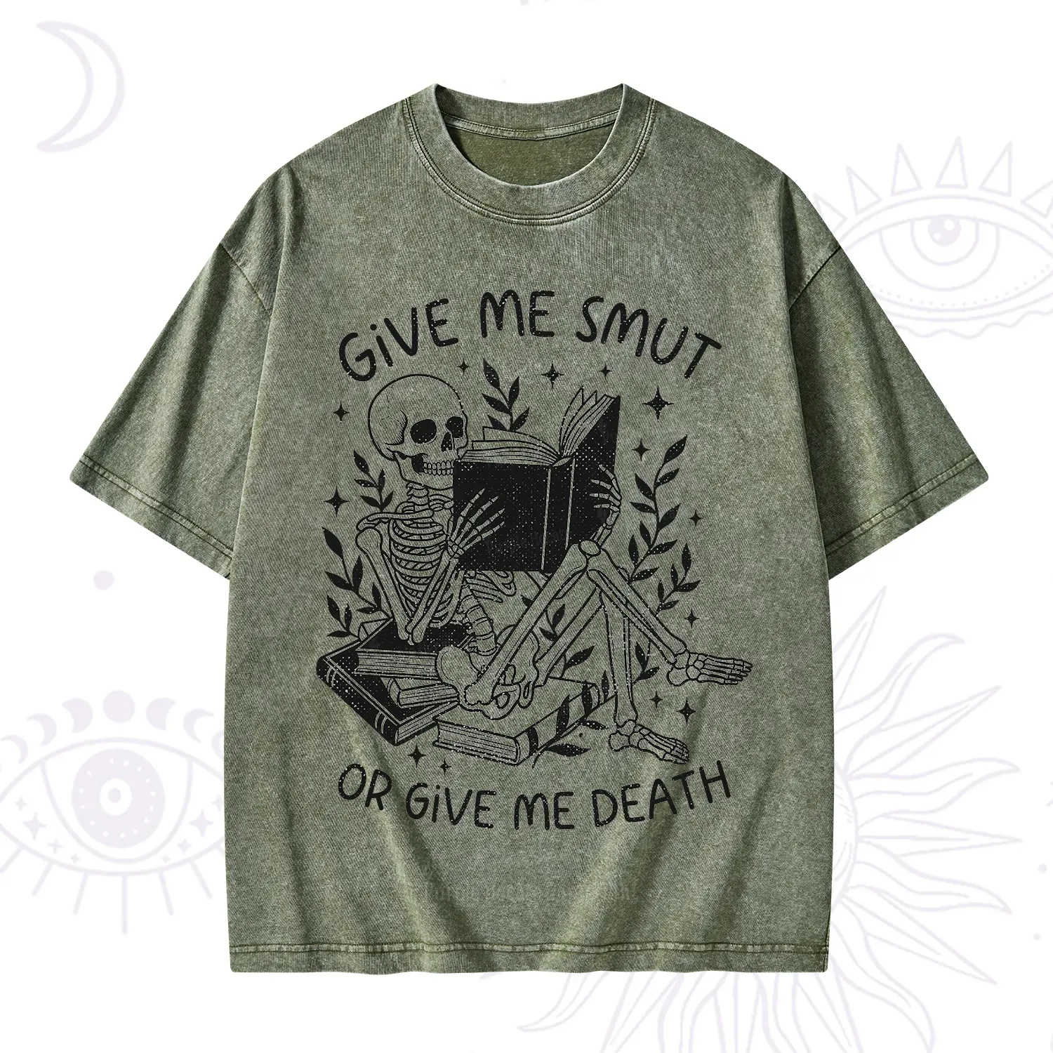 Purplehecate Give Me Smut Or Give Me Death Washed T-Shirt