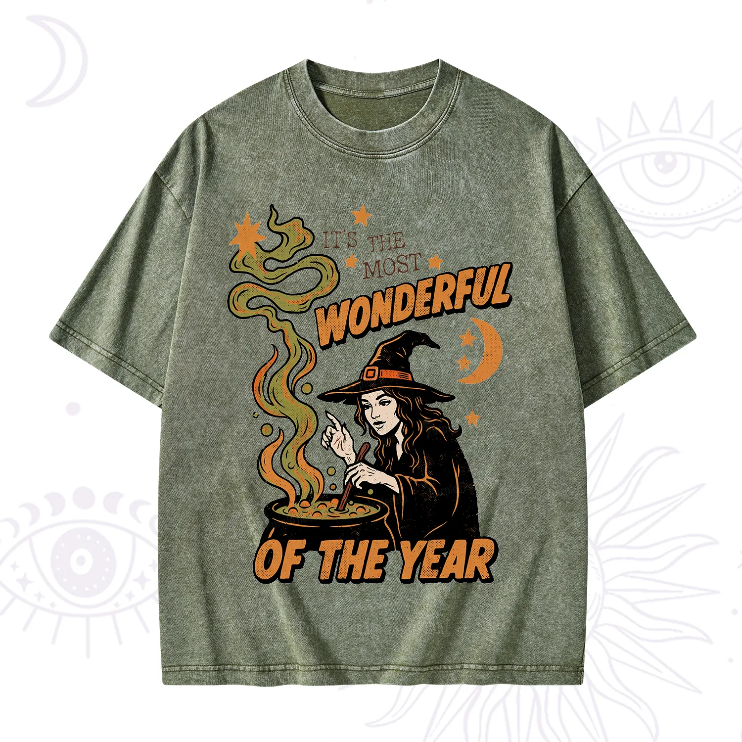 Purplehecate Is The Most Wonderful Time Halloween Washed T-Shirt