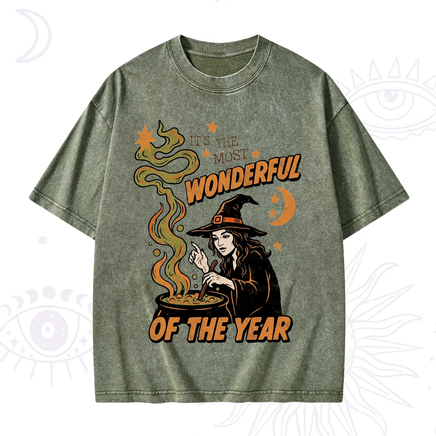 Purplehecate Is The Most Wonderful Time Halloween Washed T-Shirt