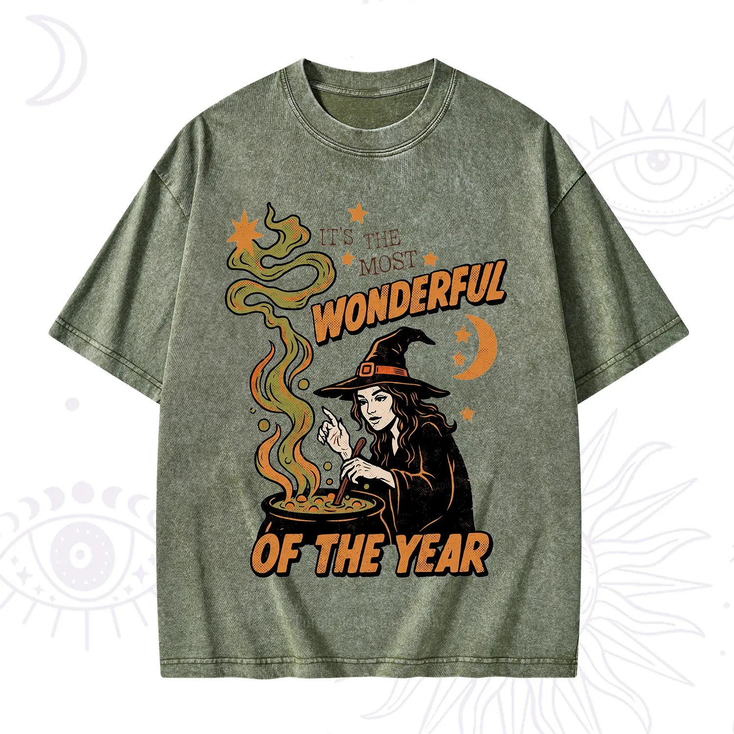Purplehecate Is The Most Wonderful Time Halloween Washed T-Shirt