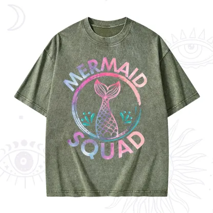 Purplehecate Mermaid Squad Washed T-Shirt