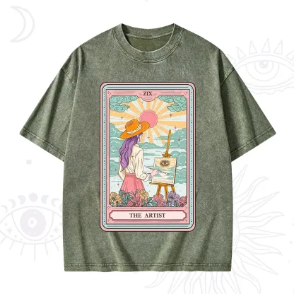 Purplehecate The Artist Tarot Washed T-Shirt