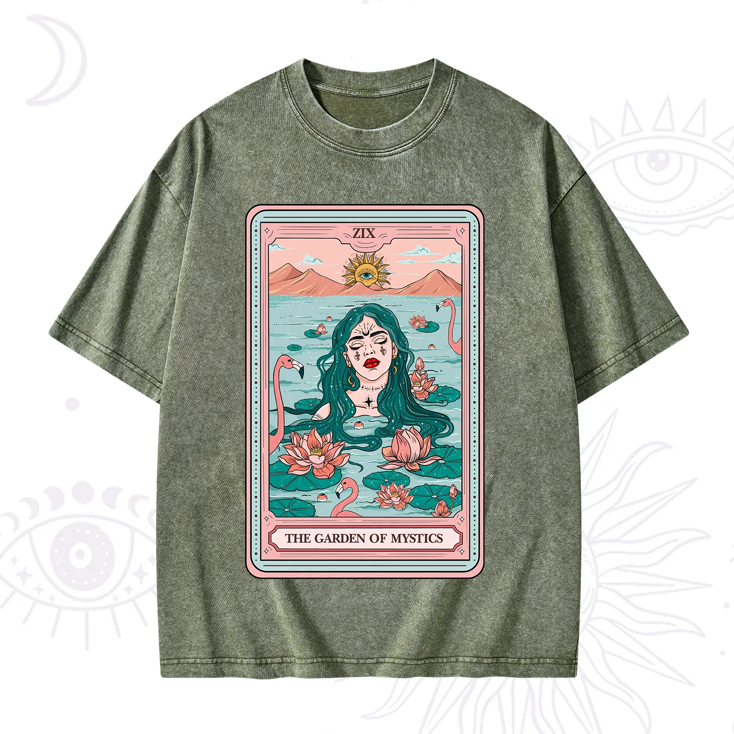 Purplehecate The Garden Of Mystics Tarot Washed T-Shirt