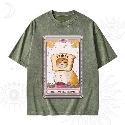 Purplehecate The Toasted Hermit Tarot Washed T-Shirt