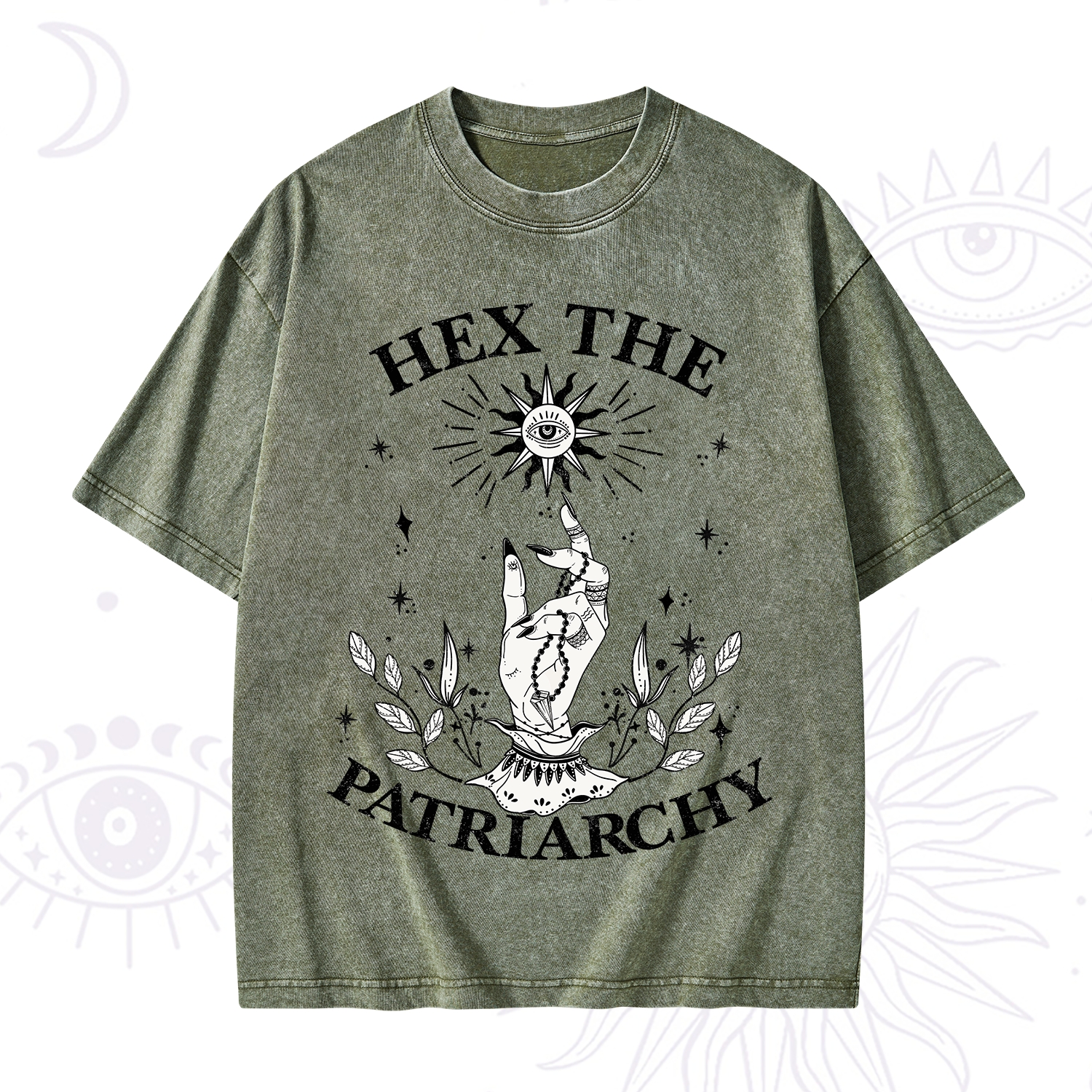 Purplehecate Smash The Patriarchy Washed T-Shirt