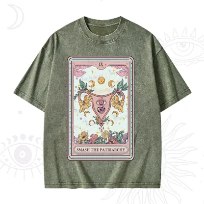 Purplehecate The Smash the Patriarchy Tarot Washed T-Shirt