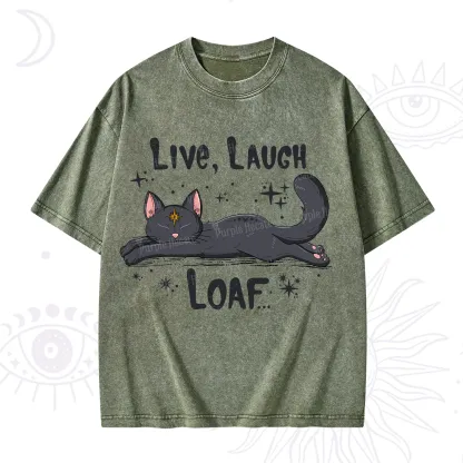 Purplehecate Live Laugh Loaf Washed T-Shirt