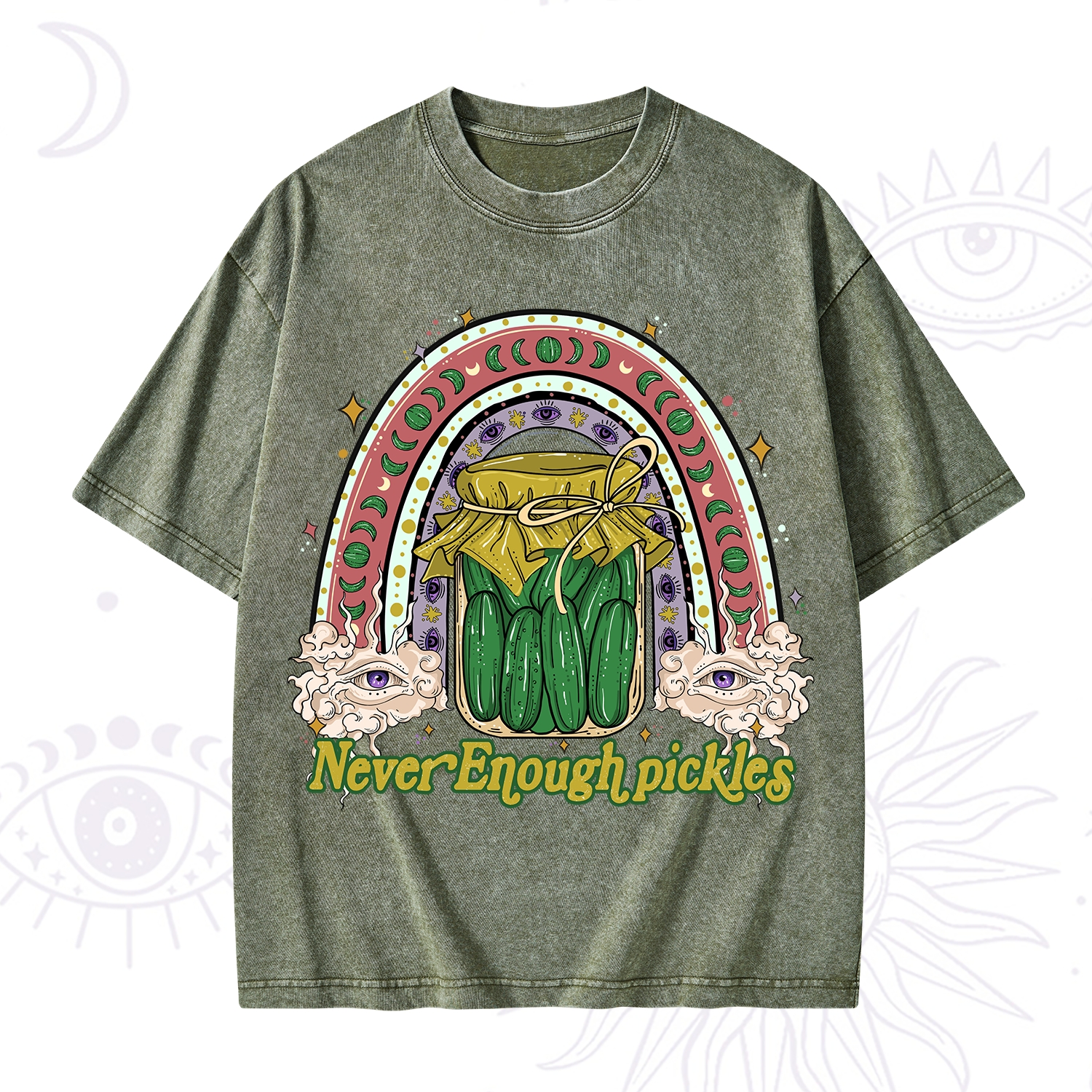 Purplehecate Never Enough Pickles Washed T-Shirt