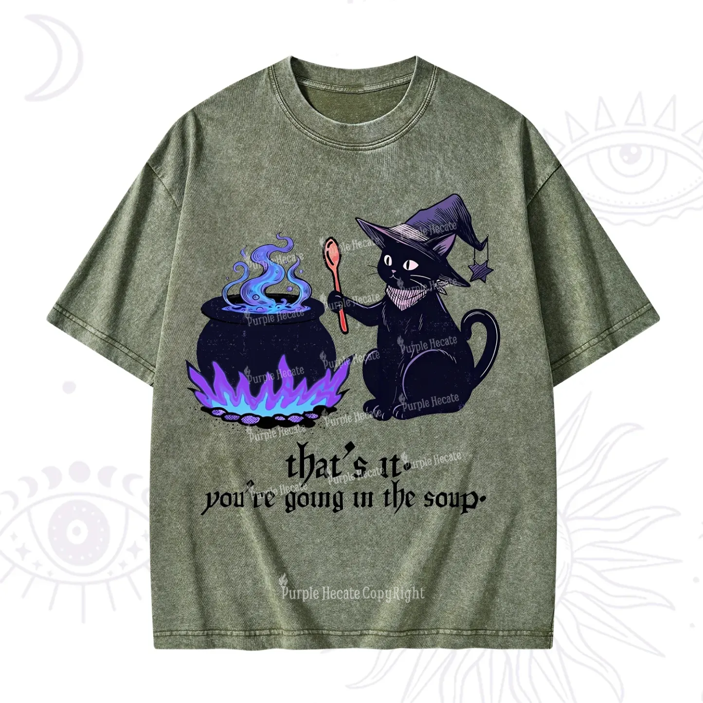 Purplehecate That's It You're Going In The Soup Washed T-Shirt