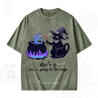 Purplehecate That's It You're Going In The Soup Washed T-Shirt