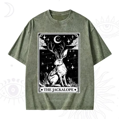 Purplehecate The Jackalope Tarot Washed T-Shirt