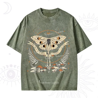 Purplehecate Celestial Moth Washed T-Shirt