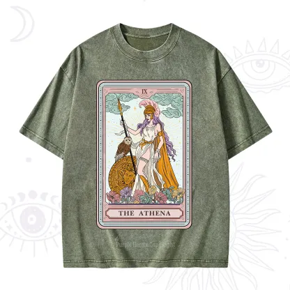 Purplehecate The Athena Tarot Washed T-Shirt