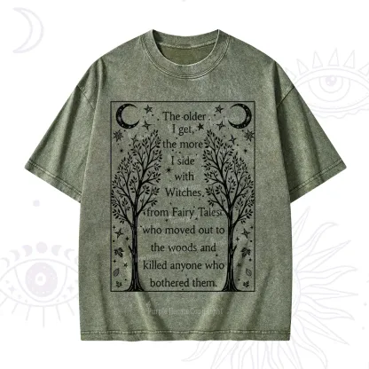 Purplehecate Side With Witches Washed T-Shirt