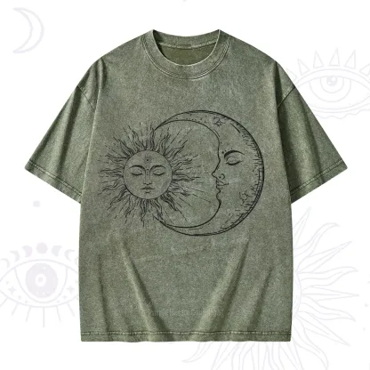 Purplehecate The Moon And The Sun Washed T-Shirt