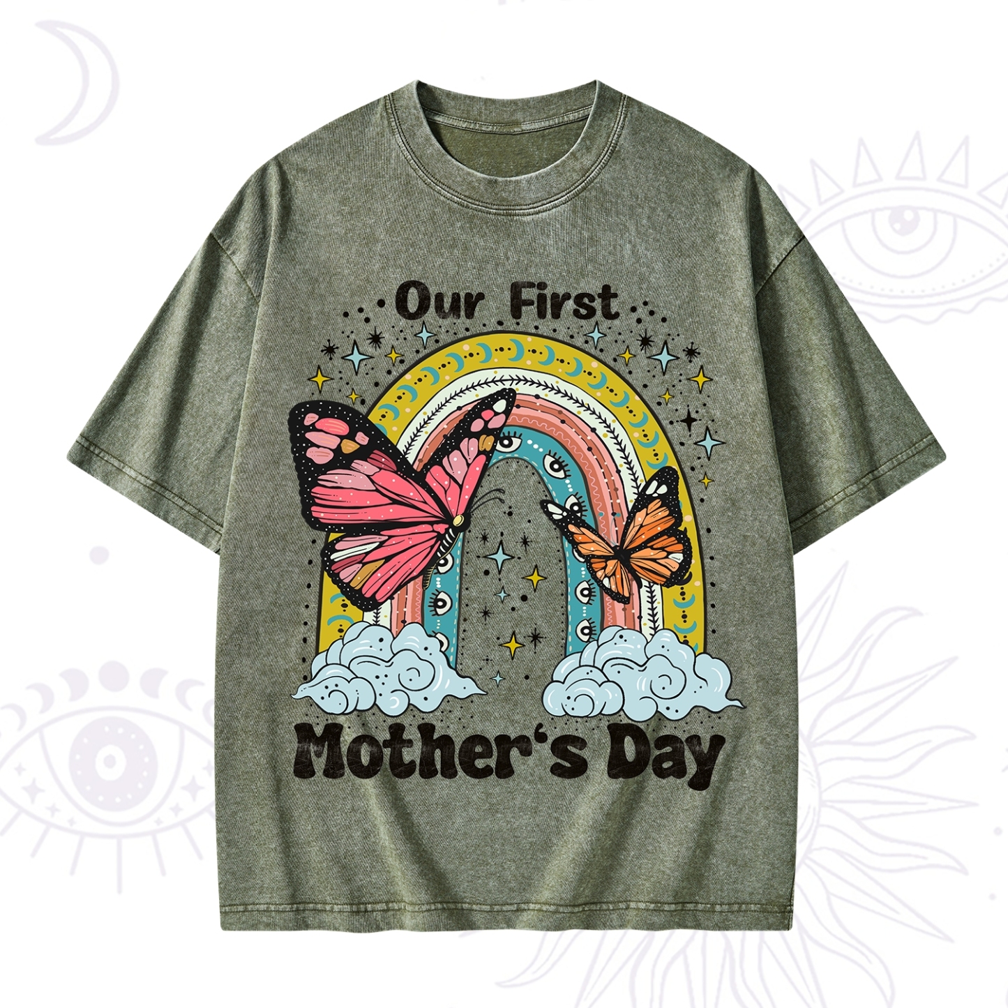 Purplehecate Our First Mother's Day Washed T-Shirt