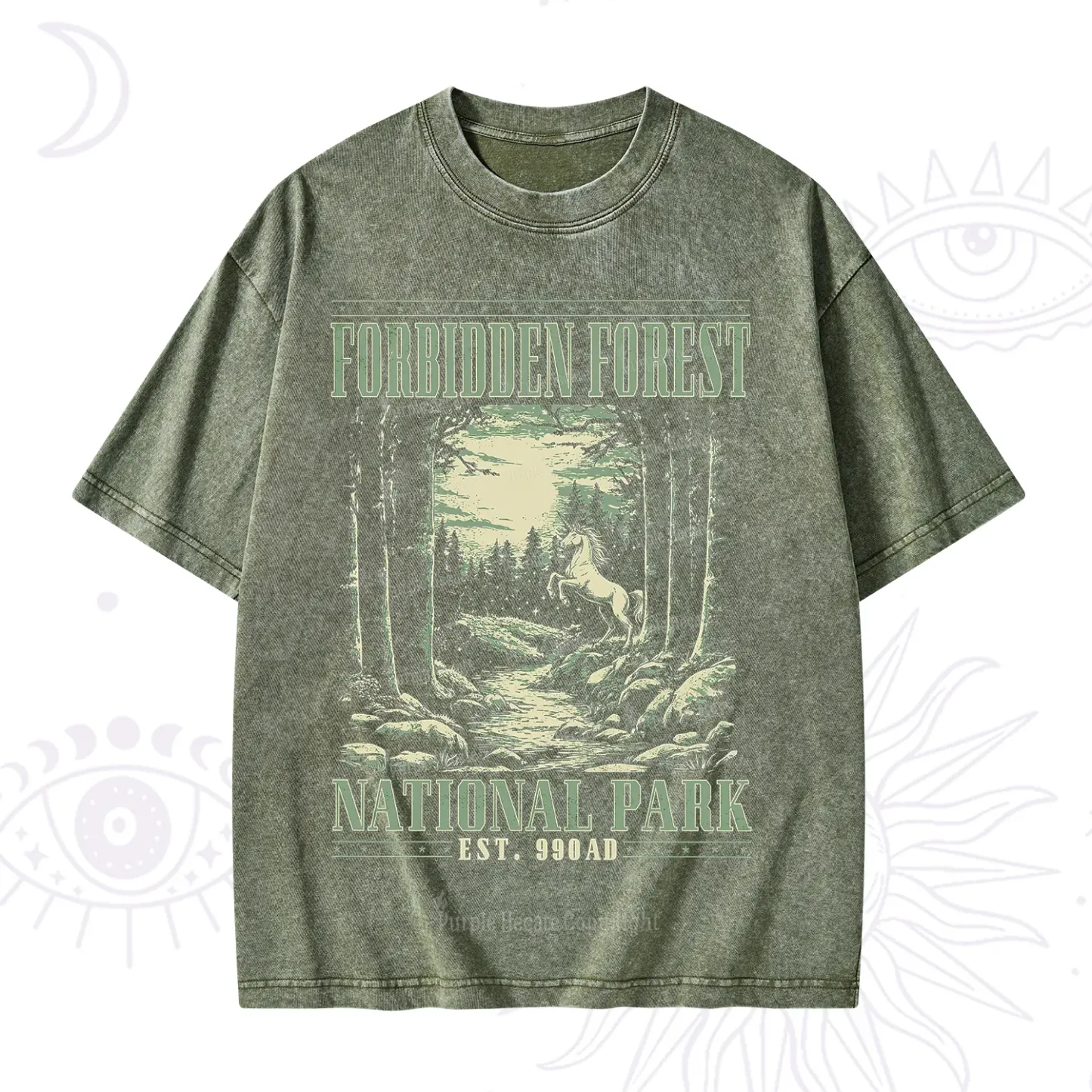 Purplehecate Forbidden Forest Washed T-Shirt