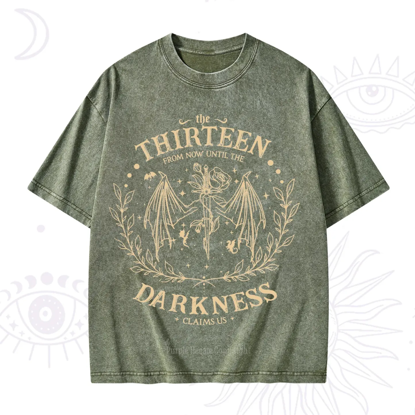 Purplehecate From Darkness Claim Us Washed T-Shirt