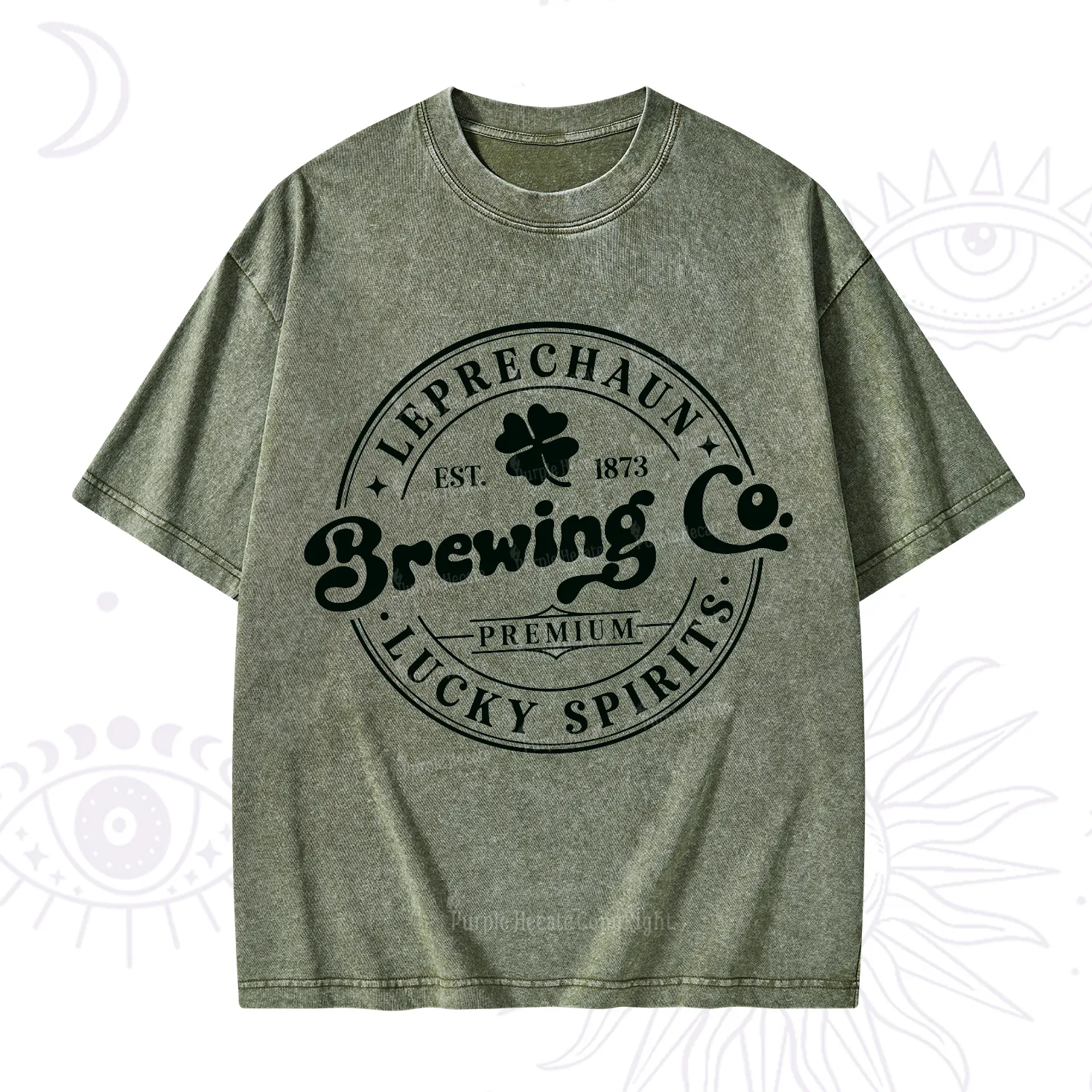 Purplehecate Leprechaun Brewing Co Washed T-Shirt