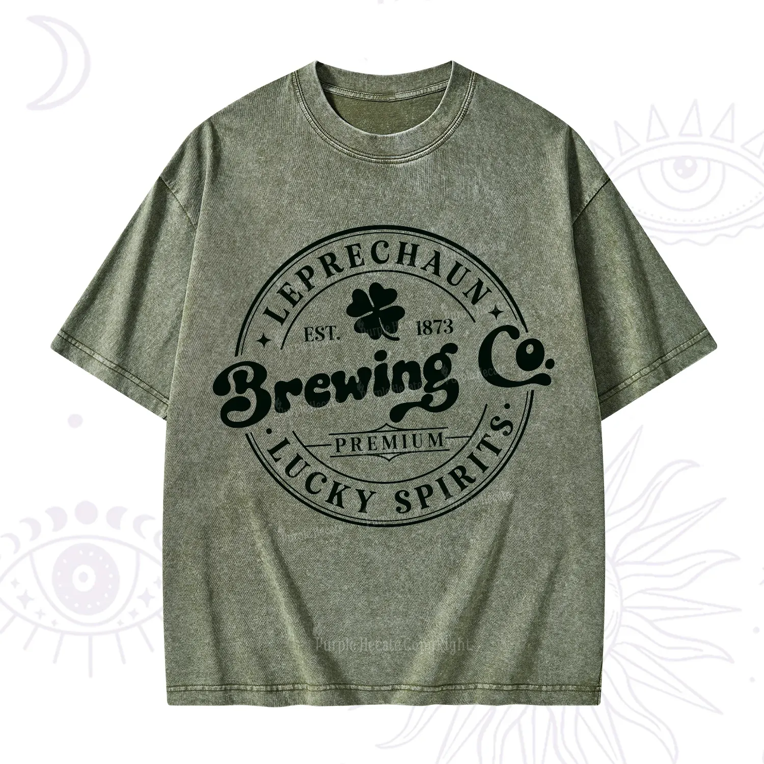 Purplehecate Leprechaun Brewing Co Washed T-Shirt