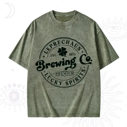 Purplehecate Leprechaun Brewing Co Washed T-Shirt