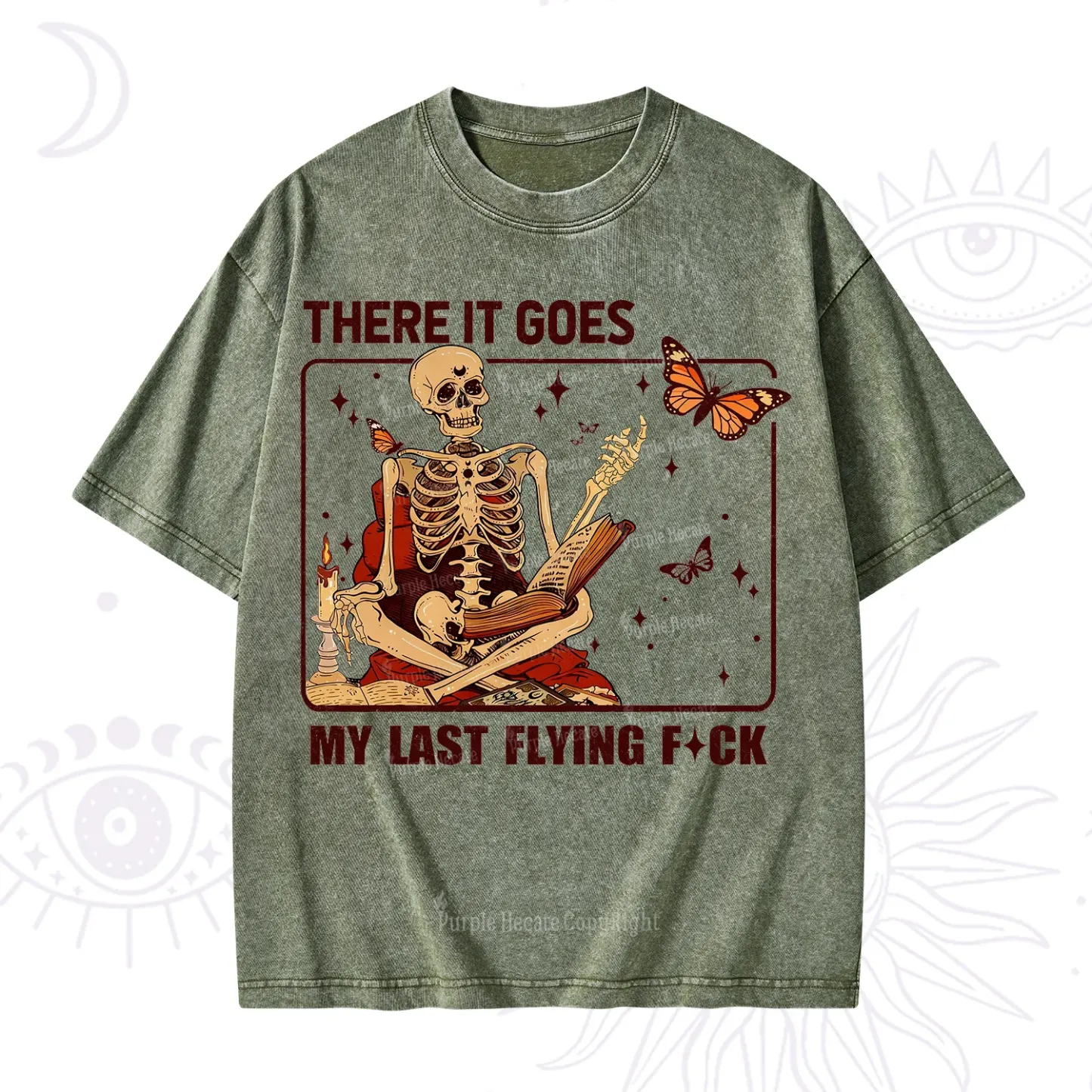 Purplehecate There It Goes My Last Flying F*ck Washed T-Shirt