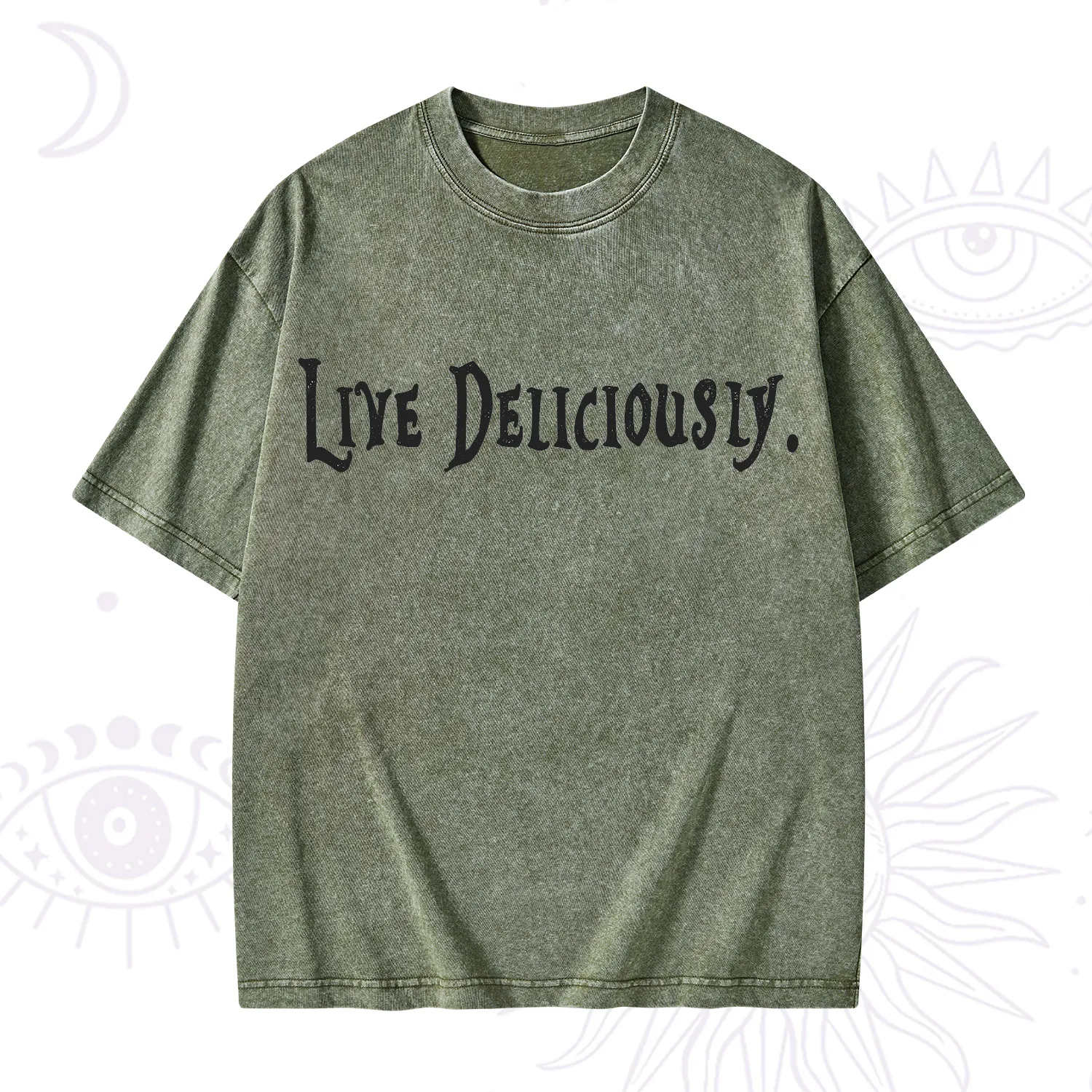 Purplehecate Live Deliciously Washed T-Shirt