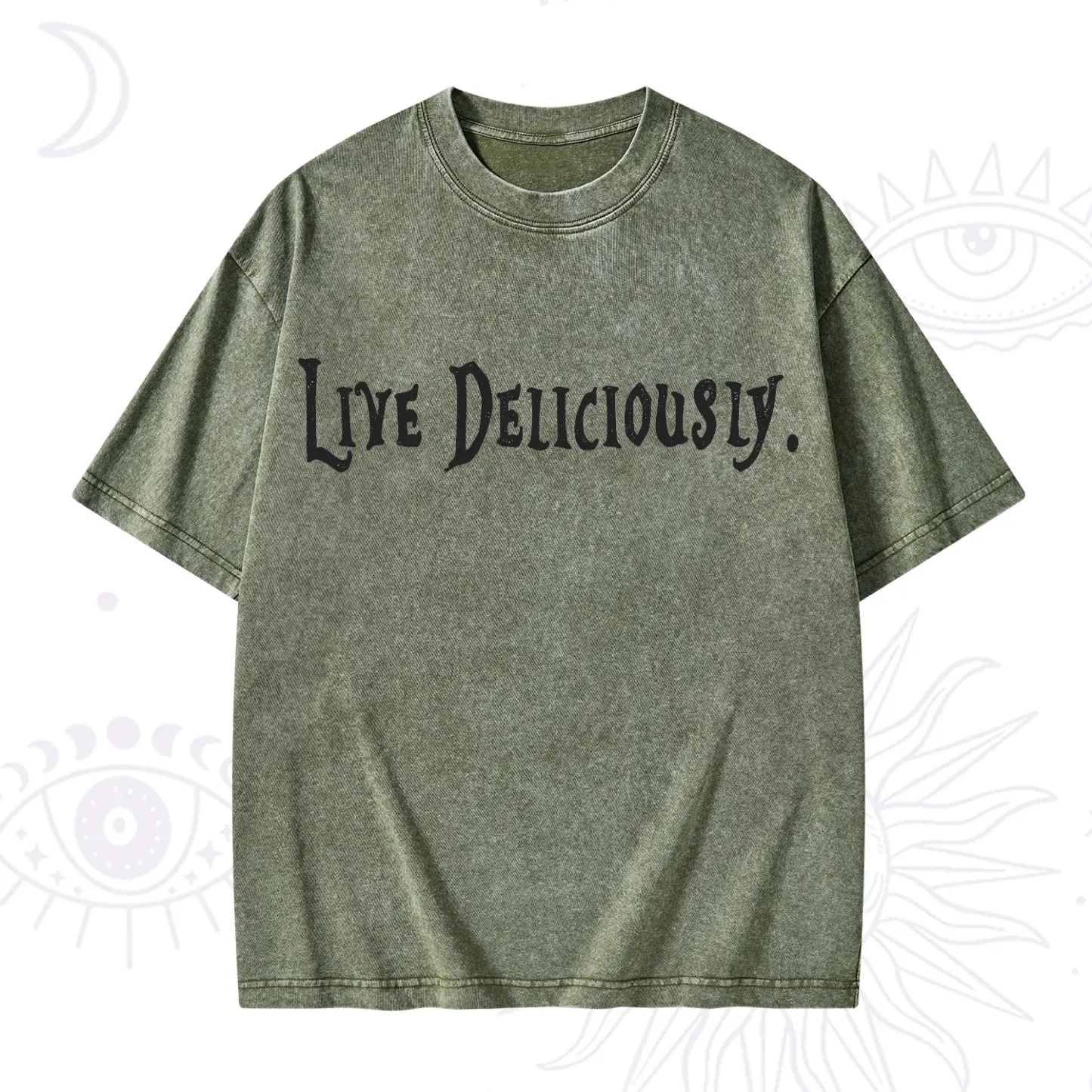 Purplehecate Live Deliciously Washed T-Shirt