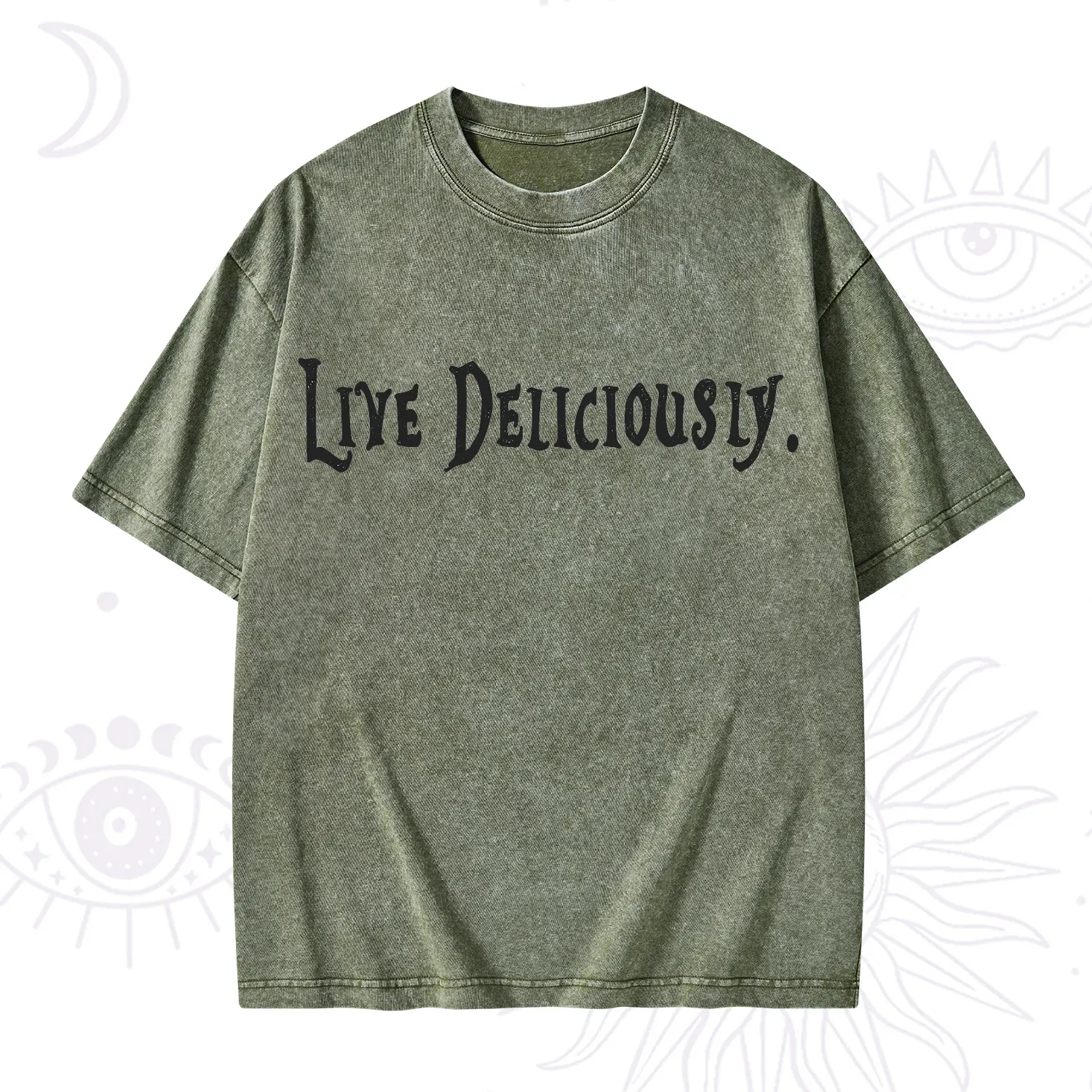 Purplehecate Live Deliciously Washed T-Shirt