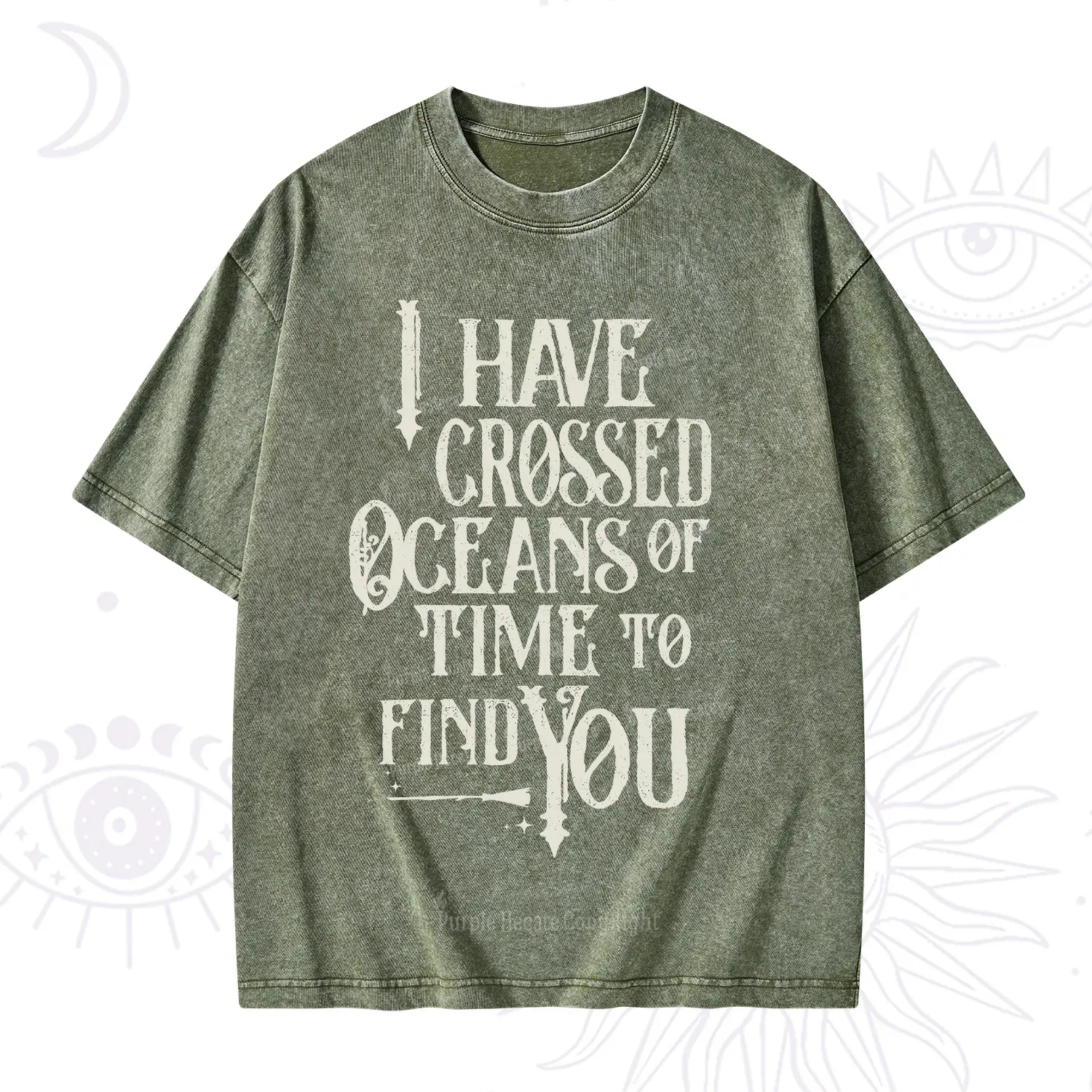 Purplehecate Across Oceans of Time I Found You Washed T-Shirt