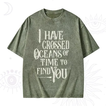 Purplehecate Across Oceans of Time I Found You Washed T-Shirt