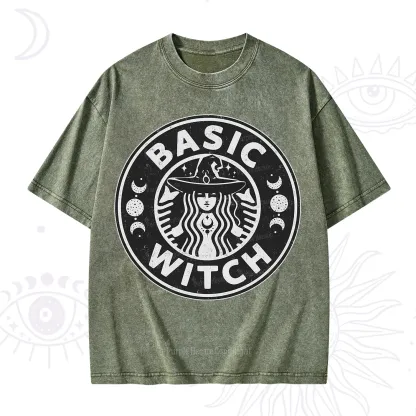 Purplehecate Basic Witch Washed T-Shirt