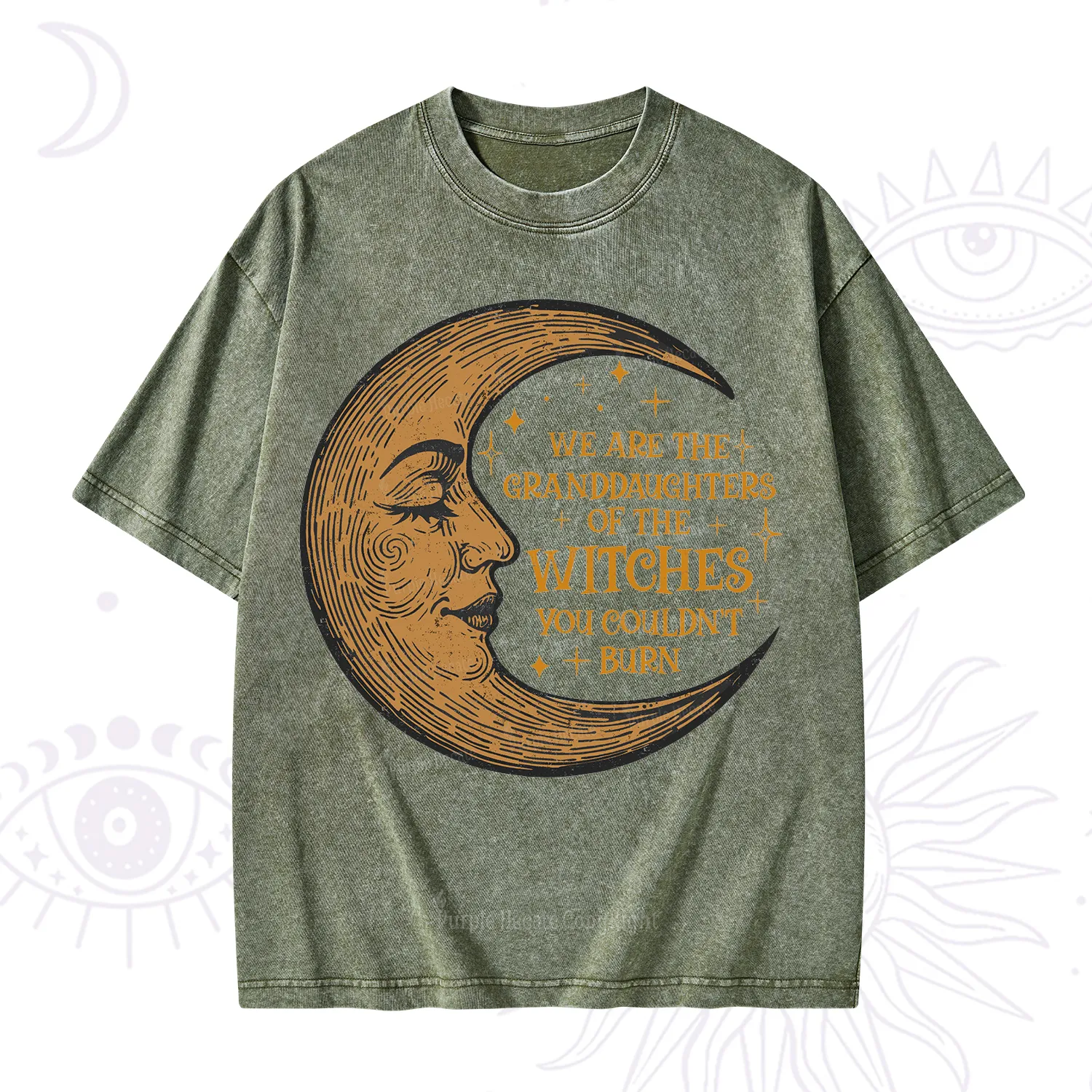 Purplehecate We Are the Granddaughters of the Witches You Could Not Burn Washed T-Shirt
