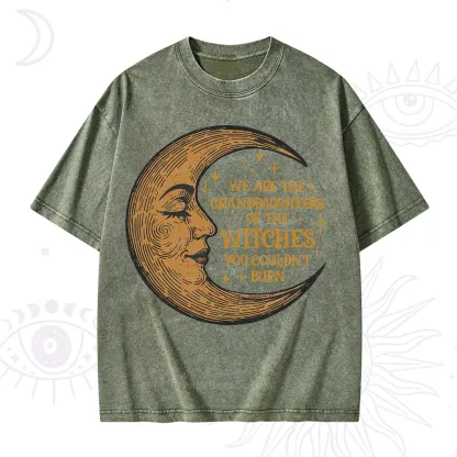 Purplehecate We Are the Granddaughters of the Witches You Could Not Burn Washed T-Shirt